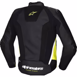 Alpinestars Missile V3 Airflow giacca in pelle da moto traforata, nero-bianco-giallo, dimensione 56 per uomo - Vista aggiuntiva 3
