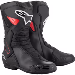 Alpinestars SMX-6 Drystar® v3 stivali da moto impermeabili, nero-bianco-rosso, dimensione 41 per uomo