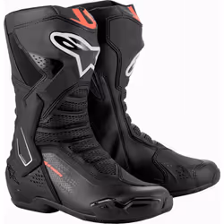 Alpinestars SMX-6 V3 Fluo Stivali da moto, nero-rosso, dimensione 38 per uomo
