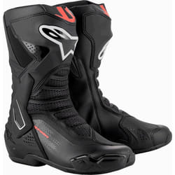 Alpinestars SMX-6 V3 Fluo Stivali da moto, nero-rosso, dimensione 38 per uomo