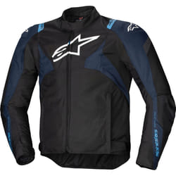 Alpinestars T-Jaws V4 impermeabile Giacca tessile moto, nero-blu, dimensione XL per uomo