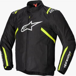 Alpinestars T-SPS V2 giacca tessile moto impermeabile, nero-giallo, dimensione 3XL per uomo