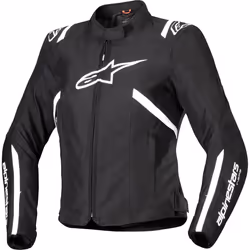 Alpinestars Stella T-SPS V2 impermeabile Giacca tessile moto da donna, nero-bianco, dimensione XL per donne