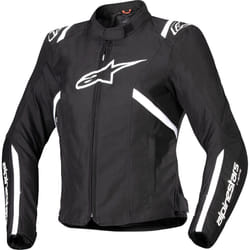 Alpinestars Stella T-SPS V2 impermeabile Giacca tessile moto da donna, nero-bianco, dimensione XL per donne