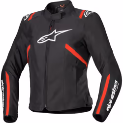 Alpinestars Stella T-SPS V2 impermeabile Giacca tessile moto da donna, nero-rosso, dimensione XS per donne