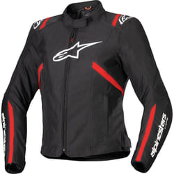 Alpinestars Stella T-SPS V2 impermeabile Giacca tessile moto da donna, nero-rosso, dimensione XS per donne