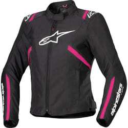Alpinestars Stella T-SPS V2 impermeabile Giacca tessile moto da donna, nero-rosa, dimensione S per donne