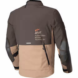 Alpinestars AMT-8 Stretch Drystar XF impermeabile Giacca tessile moto, marrone, dimensione XL per uomo