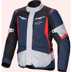 Alpinestars ST-1 impermeabile Giacca tessile moto, nero-rosso-blu, dimensione L per uomo
