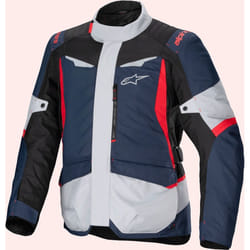 Alpinestars ST-1 impermeabile Giacca tessile moto, nero-rosso-blu, dimensione 4XL per uomo