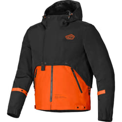 Alpinestars Mootant WP impermeabile Giacca tessile moto, nero-arancione, dimensione XL per uomo