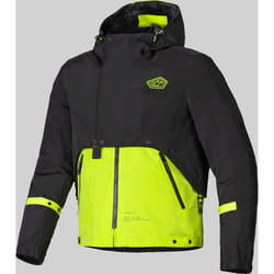 Alpinestars Mootant WP impermeabile Giacca tessile moto, nero-giallo, dimensione 2XL per uomo