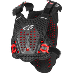 Alpinestars A-5 Plasma Corazza toracica, nero-rosso, dimensione XL 2XL per uomo