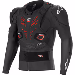 Alpinestars Bionic Pro V3 Plasma Giacca protettiva, nero-rosso, dimensione S per uomo