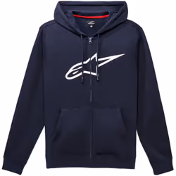 Alpinestars Ageless V3 Felpa con cappuccio e zip, bianco-blu, dimensione S per uomo