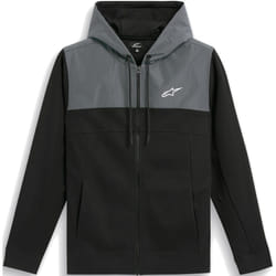 Alpinestars Reckoning Felpa con cappuccio e zip, nero-grigio, dimensione M per uomo