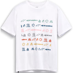 Alpinestars Glyfs CSF Maglietta, bianco, dimensione 2XL per uomo