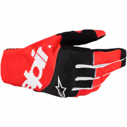 Alpinestars Techstar Guanti da motocross, nero-rosso, dimensione L per uomo