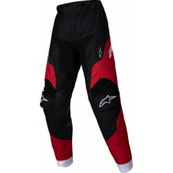 Alpinestars Racer Veil Pantaloni Motocross Bambini, nero-rosso, dimensione XS