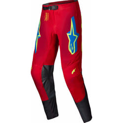 Alpinestars Supertech Maker Pantaloni da motocross, rosso-giallo, dimensione 32 per uomo