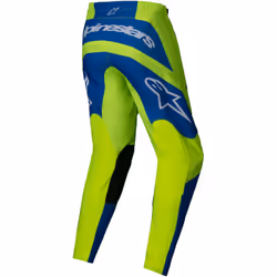 Alpinestars Fluid Haul Pantaloni da motocross, blu-giallo, dimensione 32 per uomo
