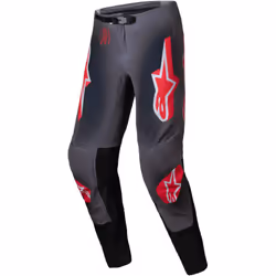 Alpinestars Supertech Lipan Pantaloni da motocross, grigio-rosso, dimensione 32 per uomo