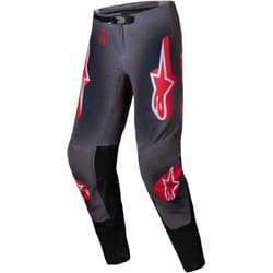 Alpinestars Supertech Lipan Pantaloni da motocross, grigio-rosso, dimensione 38 per uomo