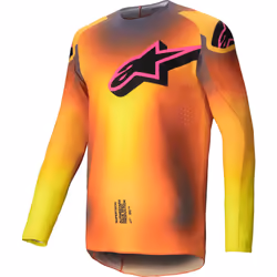 Alpinestars Supertech Lipan Maglia da motocross, giallo-arancione, dimensione M per uomo