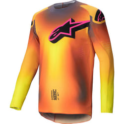 Alpinestars Supertech Lipan Maglia da motocross, giallo-arancione, dimensione L per uomo
