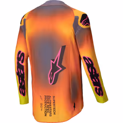 Alpinestars Supertech Lipan Maglia da motocross, giallo-arancione, dimensione L per uomo