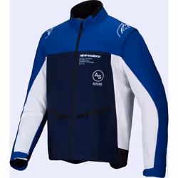 Alpinestars Lite-Dura Softshell Giacca da motocross, bianco-blu, dimensione L per uomo