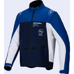 Alpinestars Lite-Dura Softshell Giacca da motocross, bianco-blu, dimensione L per uomo