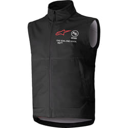 Alpinestars Techstar Softshell Gilet da motocross, nero, dimensione M per uomo