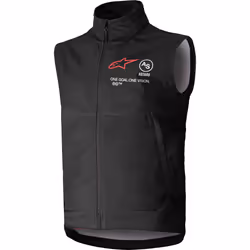 Alpinestars Techstar Softshell Gilet da motocross, nero, dimensione L per uomo