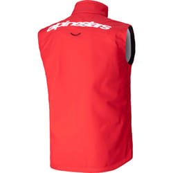 Alpinestars Techstar Softshell Gilet da motocross, rosso, dimensione L per uomo