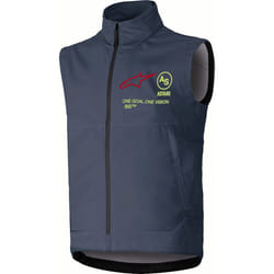 Alpinestars Techstar Softshell Gilet da motocross, grigio, dimensione 2XL per uomo