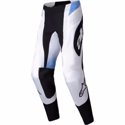 Alpinestars Techstar Melt Pantaloni da motocross, nero-bianco-blu, dimensione 34 per uomo