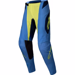 Alpinestars Techstar Melt Pantaloni da motocross, blu-giallo, dimensione 36 per uomo
