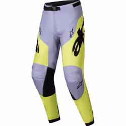 Alpinestars Racer Veil Pantaloni da motocross, grigio-giallo, dimensione 38 per uomo
