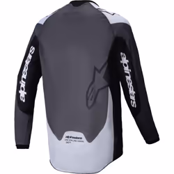 Alpinestars Pro-Dura Maglia da motocross, nero-grigio-bianco, dimensione L per uomo
