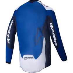 Alpinestars Pro-Dura Maglia da motocross, bianco-blu, dimensione 2XL per uomo