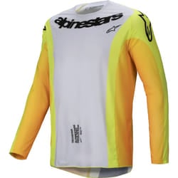 Alpinestars Techstar Melt Maglia da motocross, nero-giallo, dimensione 2XL per uomo