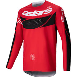 Alpinestars Techstar Dreem Maglia da motocross, nero-rosso, dimensione XL per uomo