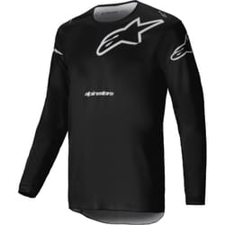 Alpinestars Racer Graphite Maglia da motocross, nero-grigio, dimensione 2XL per uomo