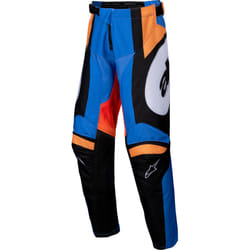 Alpinestars Racer Melt Pantaloni da motocross per ragazzi, blu-arancione, dimensione 24