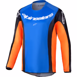 Alpinestars Racer Melt Maglia Motocross Giovanile, blu-arancione, dimensione S