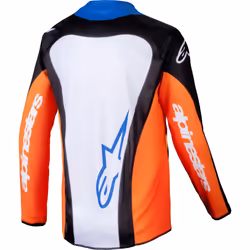 Alpinestars Racer Melt Maglia Motocross Giovanile, blu-arancione, dimensione S