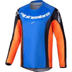 Alpinestars Racer Melt Maglia Motocross Giovanile, blu-arancione, dimensione XL