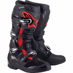 Alpinestars Tech 7 Stivali da motocross, nero-rosso, dimensione 38 per uomo