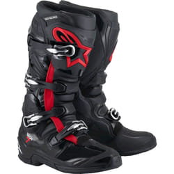 Alpinestars Tech 7 Stivali da motocross, nero-rosso, dimensione 38 per uomo